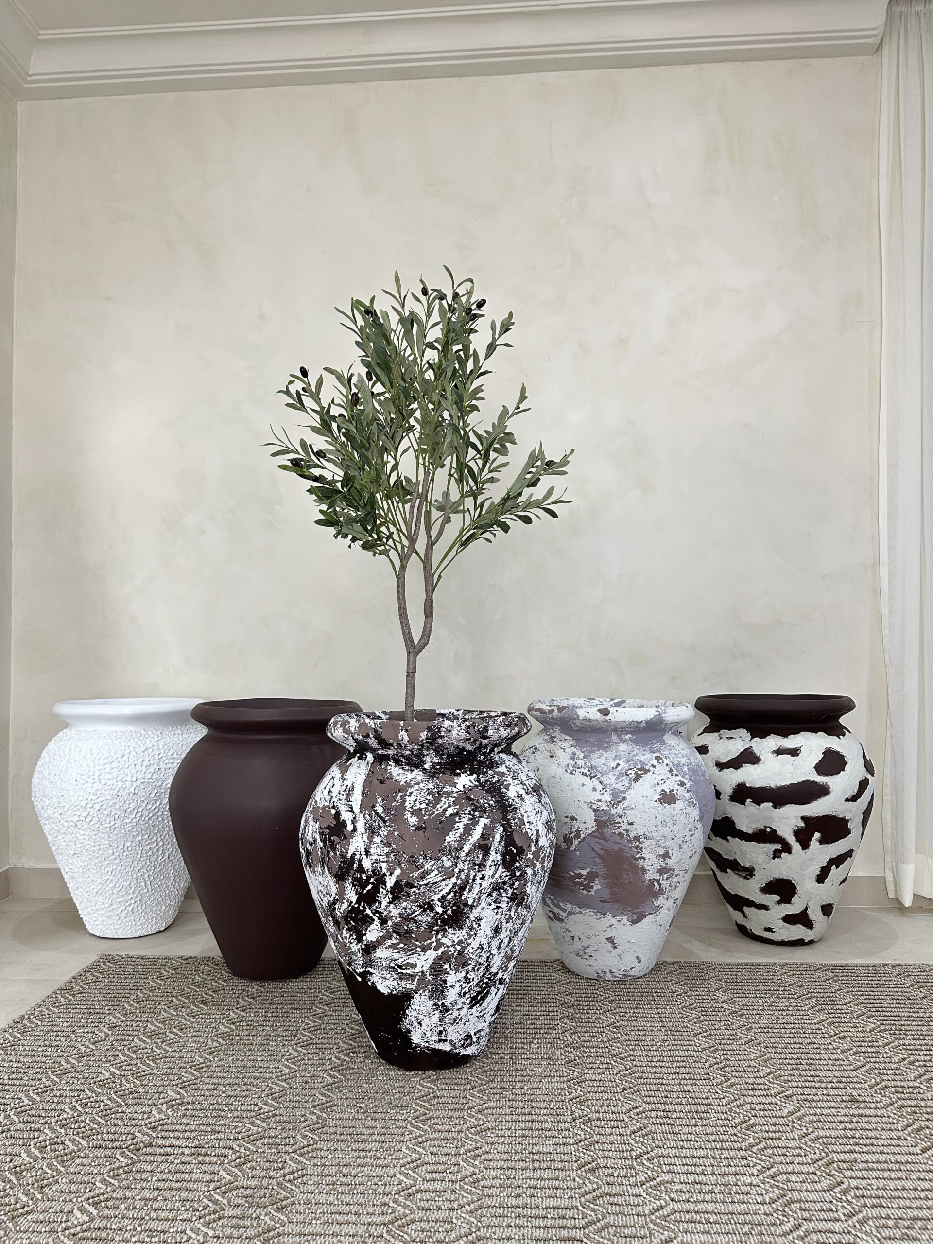 Oriental Effect Antique Pots for home decor