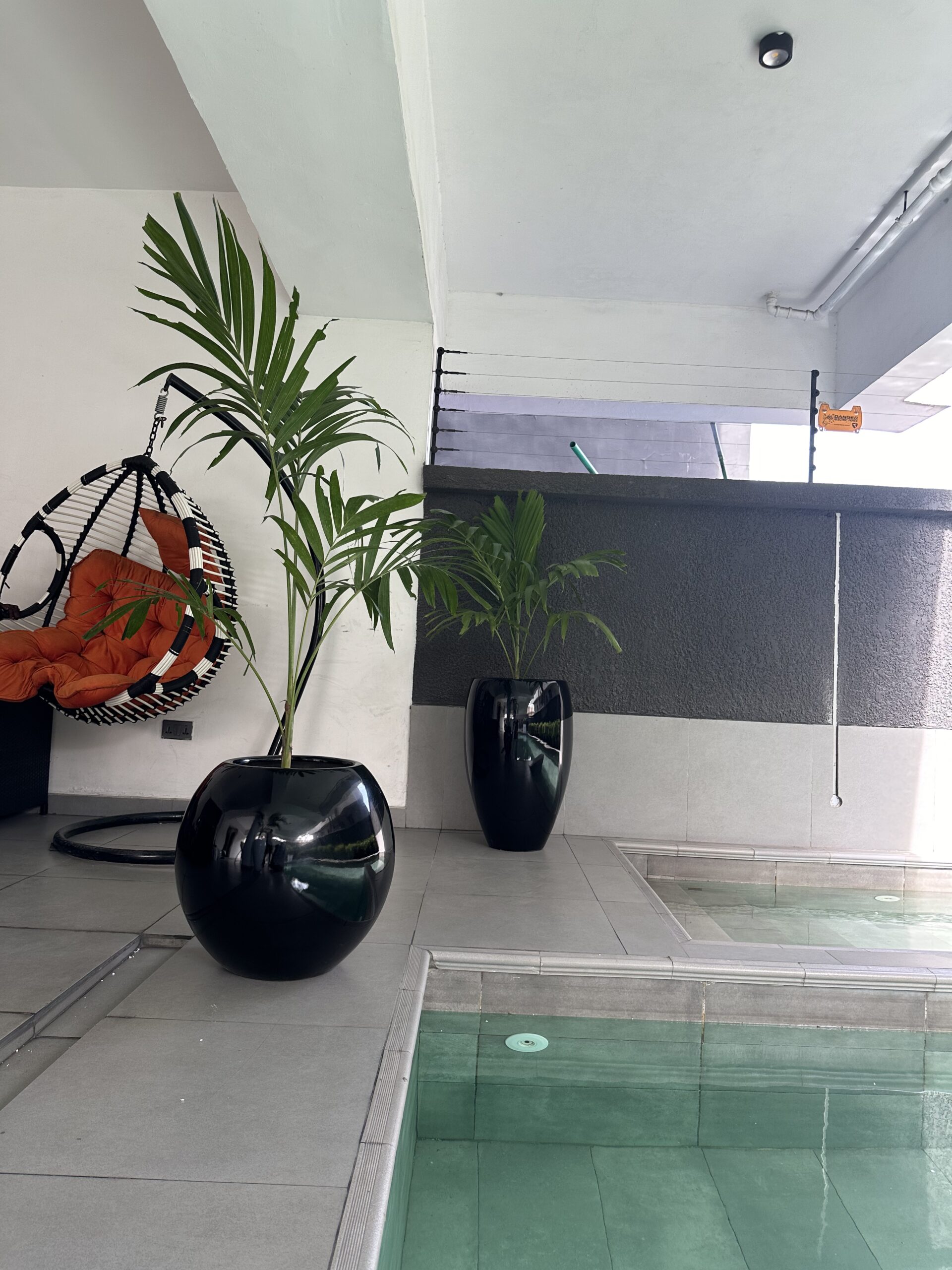 Use planters for natural plants