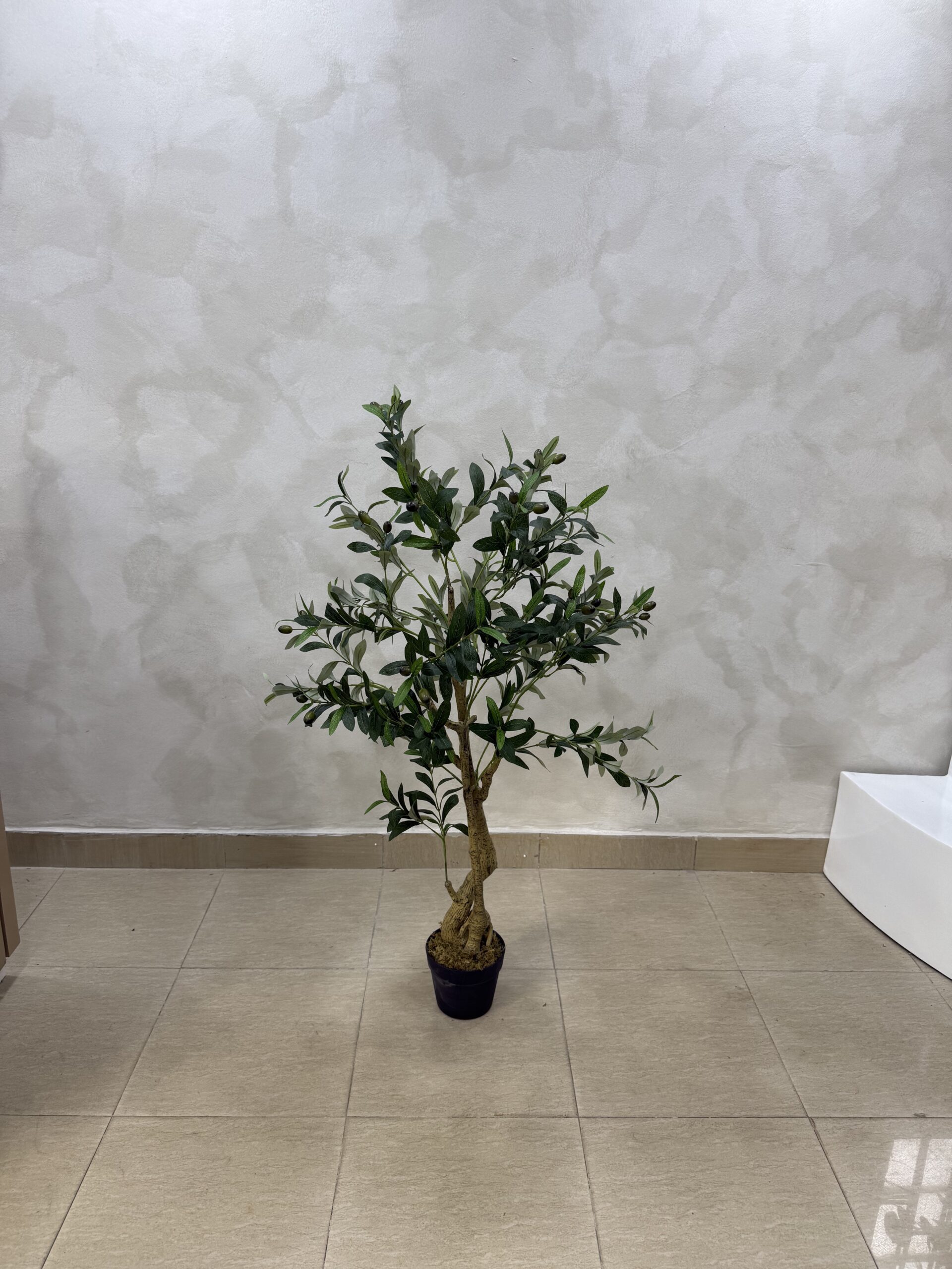 Artificial Life-like Realistic Twisted Olive Tree  - 120cm