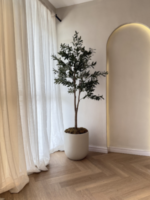 Untitled design - 2026-06-10T160025.351 Nude Orion Pot With 180cm Artificial Olive Tree