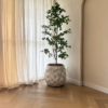 Realistic artificial straight cedar tree for modern home décor