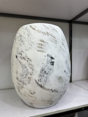 Big Evo (White Rustic) Fibrecast Planter 60cm