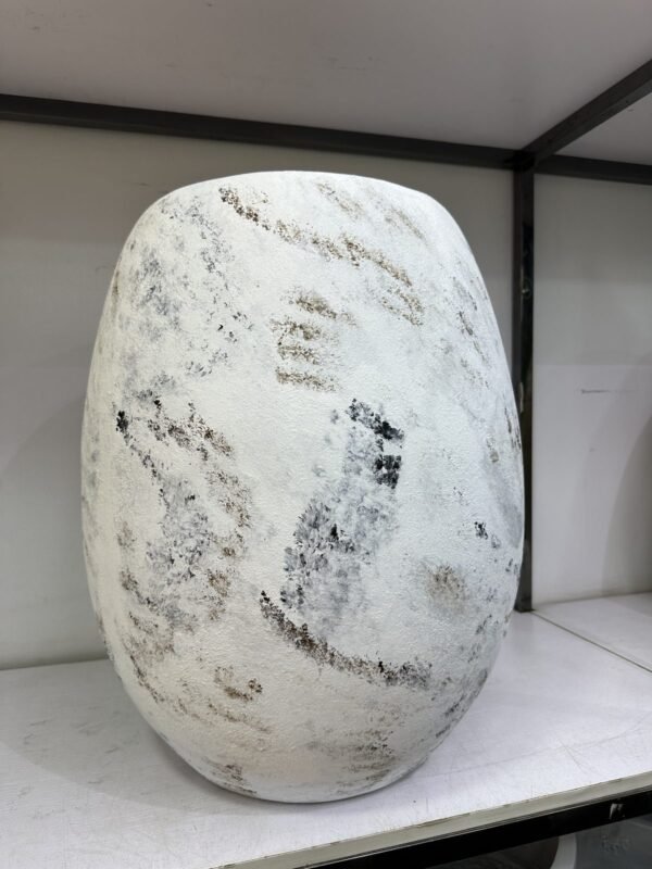 Big Evo (White Rustic) Fibrecast Planter 60cm