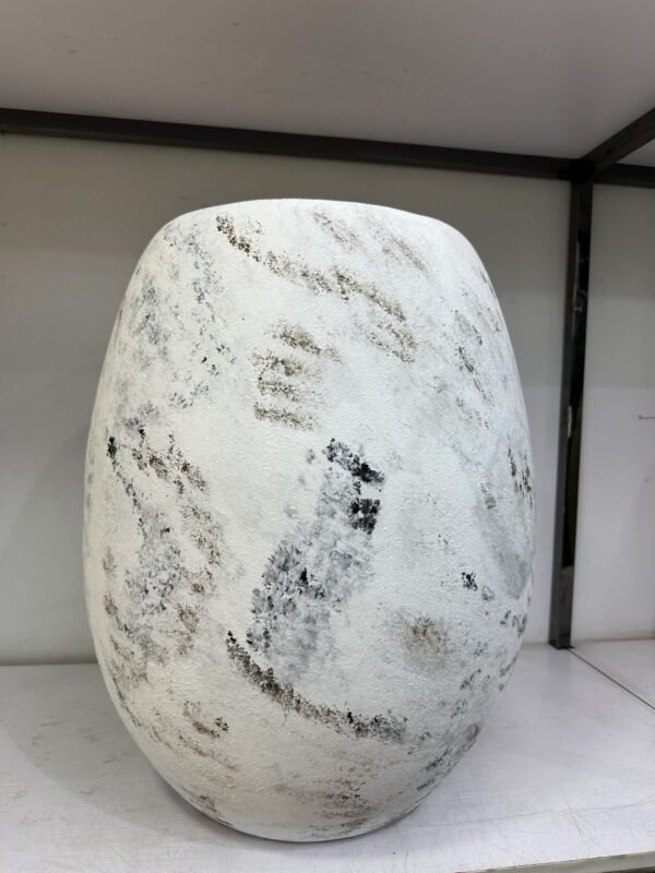 Big Evo (White Rustic) Fibrecast Planter 60cm, view 2