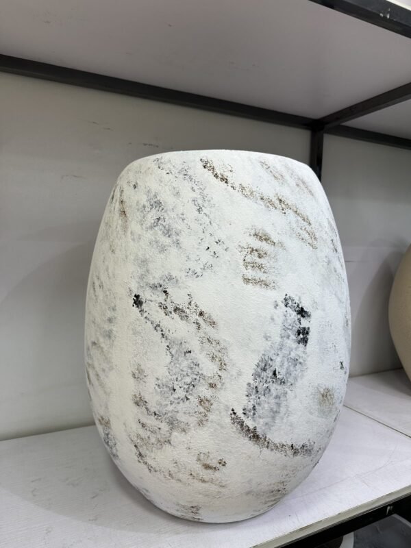 Big Evo (White Rustic) Fibrecast Planter 60cm, view 4