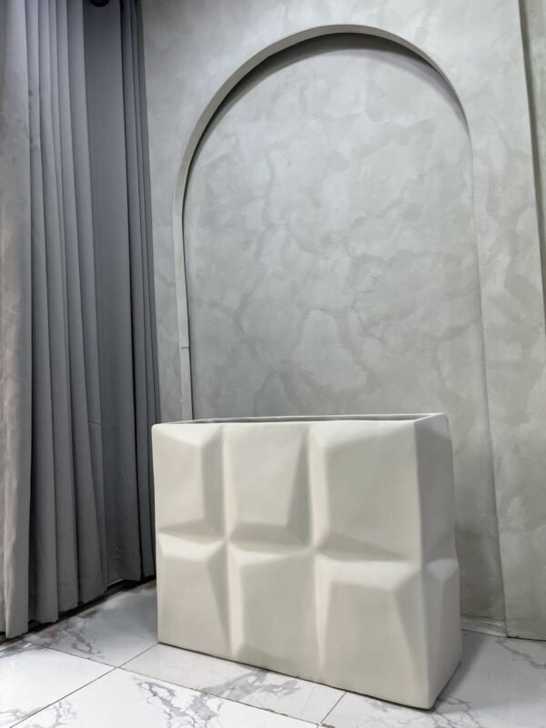Big Prism Trough Fibrecast Planter 65cm, view 2