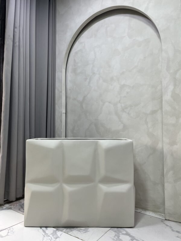 Big Prism Trough Fibrecast Planter 65cm, view 3