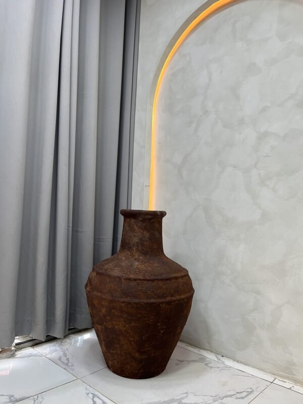 Brown Rustic Small Rivendell Antique Pot 75cm Brown Rustic Small Rivendell Antique Pot 75cm, view 2