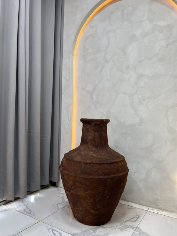 Brown Rustic Small Rivendell Antique Pot 75cm Brown Rustic Small Rivendell Antique Pot 75cm, view 3