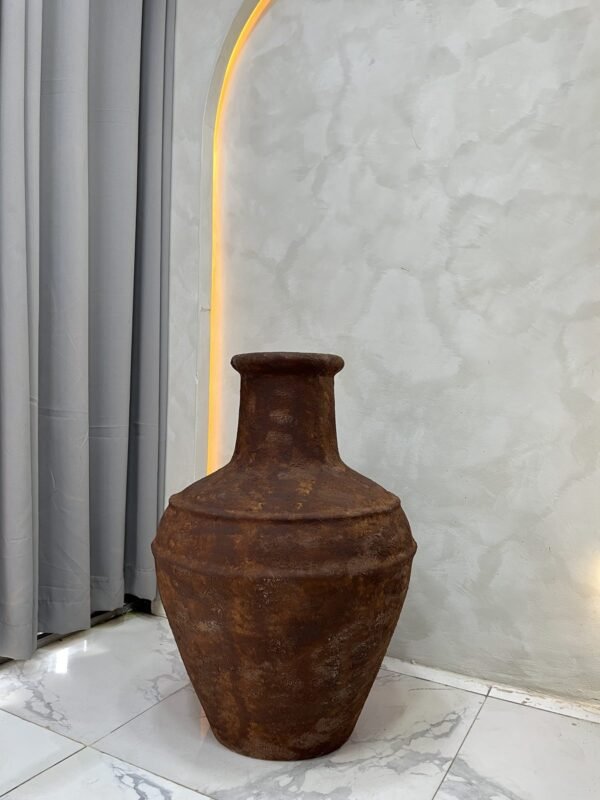 Brown Rustic Small Rivendell Antique Pot 75cm Brown Rustic Small Rivendell Antique Pot 75cm, view 4