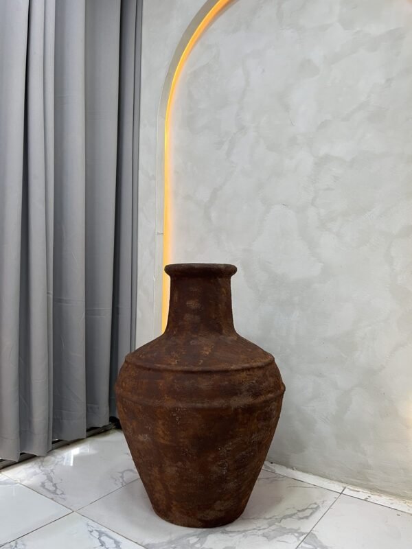 Brown Rustic Small Rivendell Antique Pot 75cm Brown Rustic Small Rivendell Antique Pot 75cm, view 5