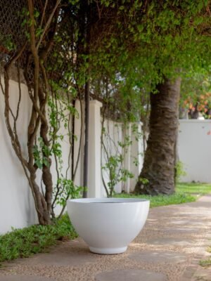Chinese Cup Fiberglass Planter 35cm