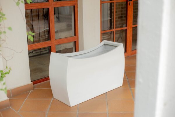 Curvy Trough Fiberglass Planter 60cm, view 2