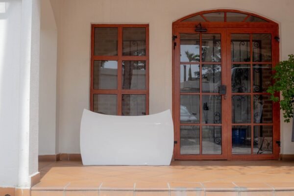 Curvy Trough Fiberglass Planter 80cm