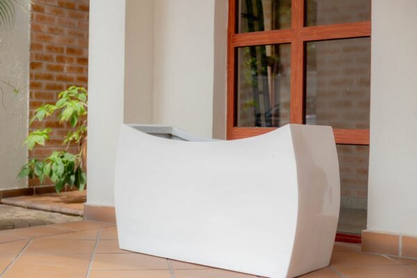 Curvy Trough Fiberglass Planter 80cm, view 2