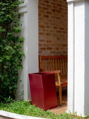 Falling Square Fiberglass Planter 65cm