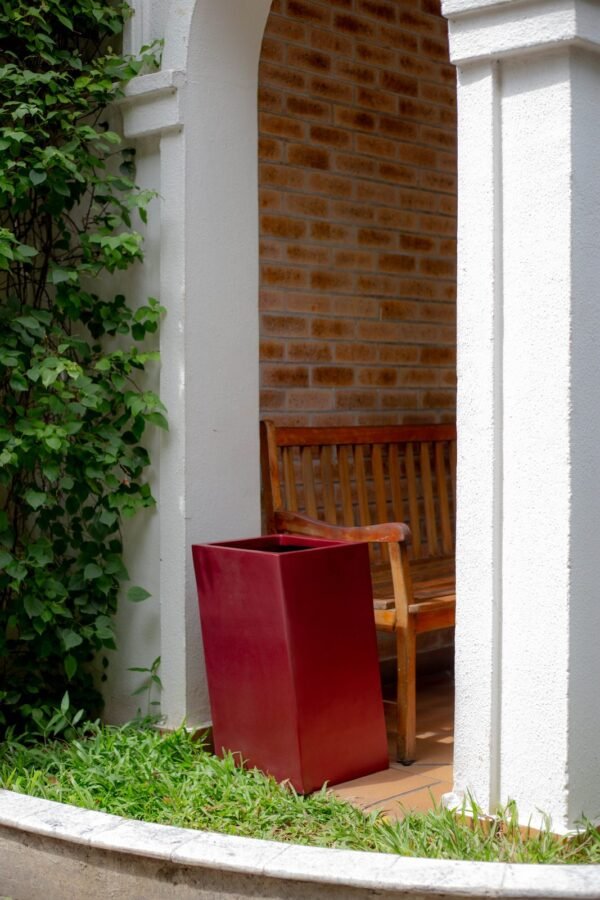Falling Square Fiberglass Planter 65cm Falling Square Fiberglass Planter 65cm
