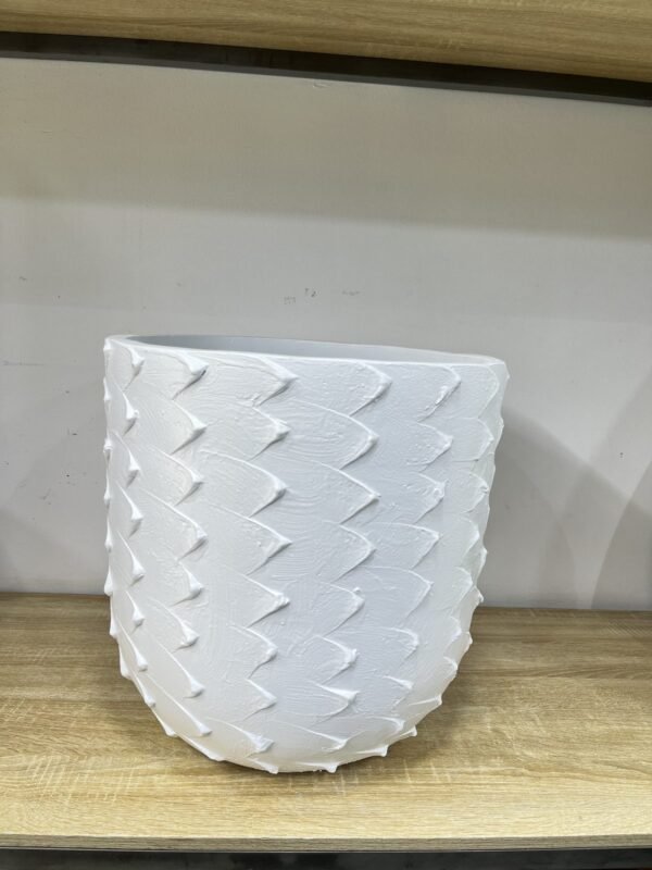 Feather Wave Pot Fibrecast Planter 42cm, view 2