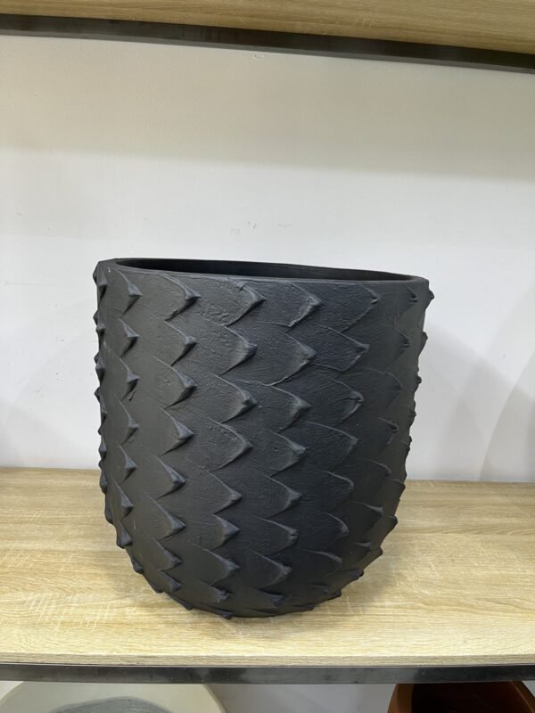 Feather Wave Pot Fibrecast Planter 42cm, view 3