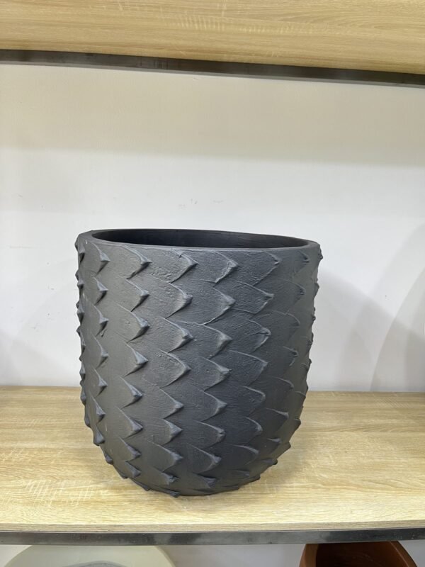 Feather Wave Pot Fibrecast Planter 42cm, view 4