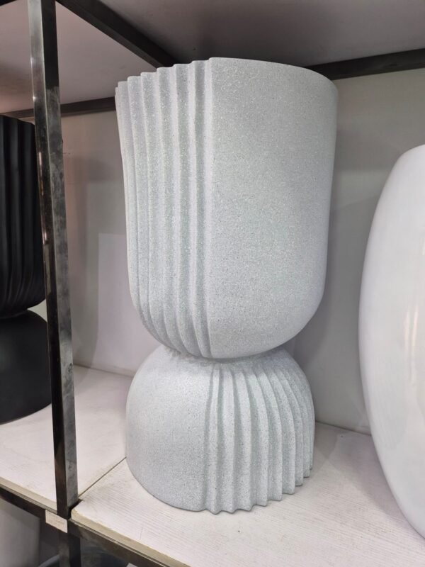 Fibreglass Hourglass Fiberglass Planter 58cm, view 3