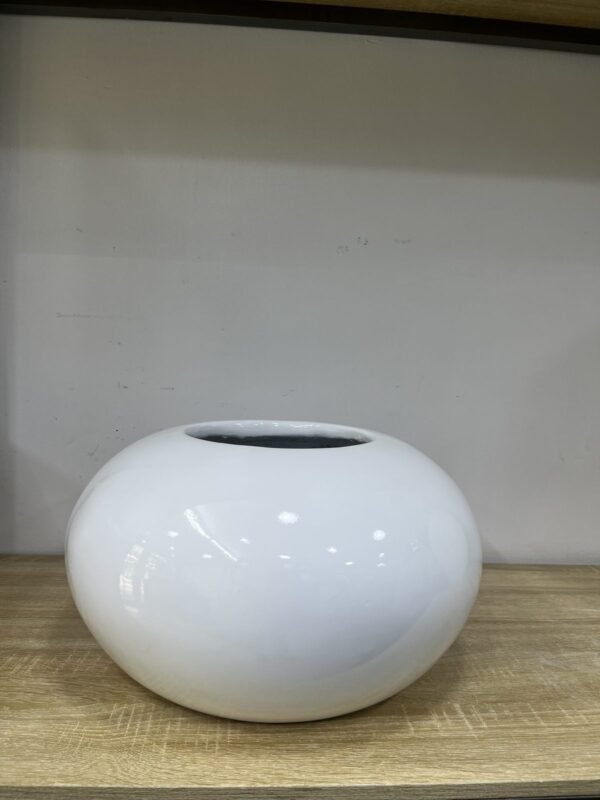 Flat Orbis Fibrecast Planter 24cm Flat Orbis Fibrecast Planter 24cm, view 2