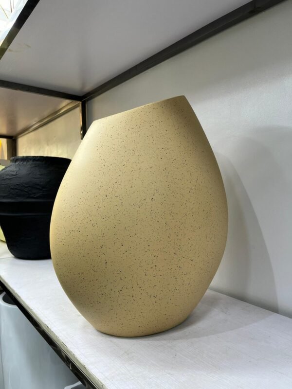 Granite Beige Mango Pot Fibrecast Planter 55cm