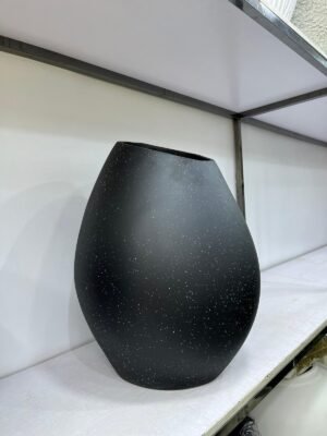 Granite Black Mango Pot Fibrecast Planter 55cm