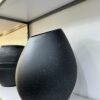 Granite Black Mango Pot Fibrecast Planter 55cm Granite Black Mango Pot Fibrecast Planter 55cm, view 2