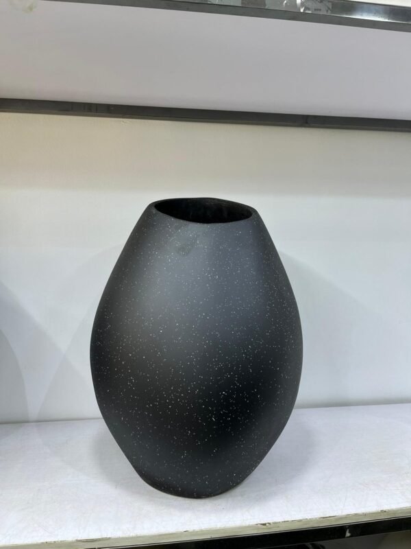 Granite Black Mango Pot Fibrecast Planter 55cm Granite Black Mango Pot Fibrecast Planter 55cm, view 3