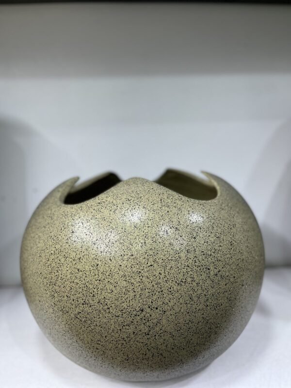 Granite Brown Wobble Pot Fibrecast Planter 30cm, view 2