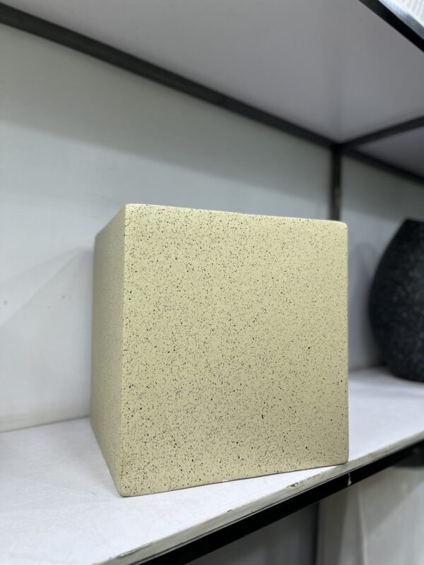 Granite Cube (Medium) Fibrecast Planter 40cm Granite Cube (Medium) Fibrecast Planter 40cm