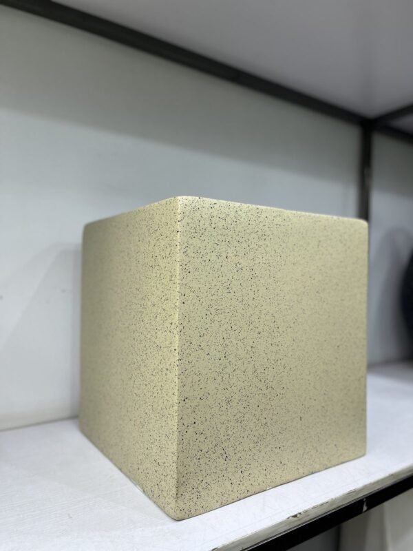 Granite Cube (Medium) Fibrecast Planter 40cm Granite Cube (Medium) Fibrecast Planter 40cm, view 2
