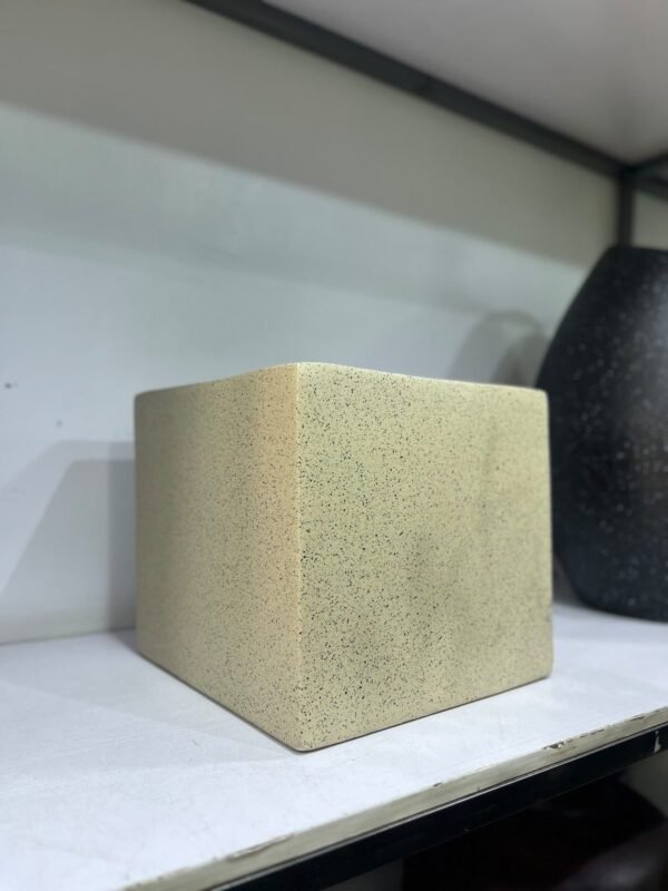 Granite Cube (Medium) Fibrecast Planter 40cm Granite Cube (Medium) Fibrecast Planter 40cm, view 5