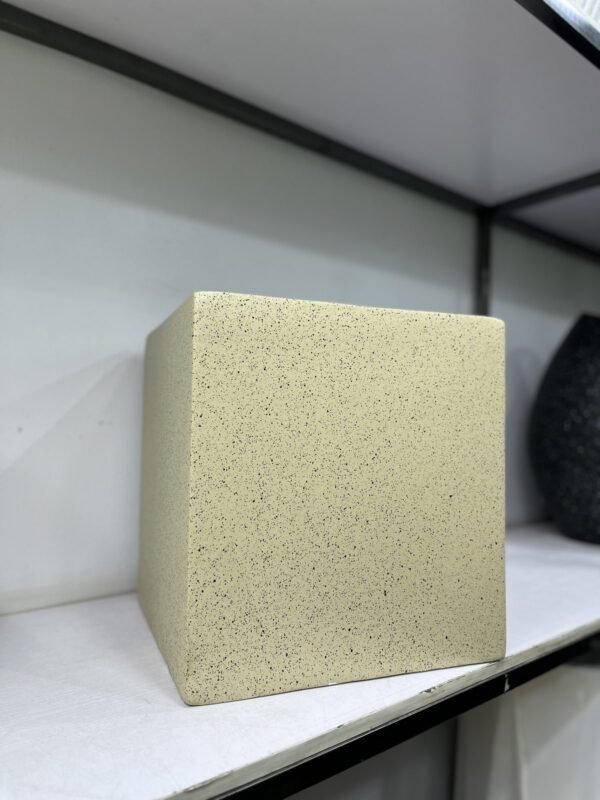 Granite Cube (Small) Fibrecast Planter 30cm, view 2
