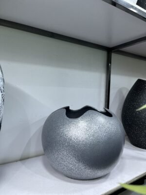 Granite Grey Wobble Pot Fibrecast Planter 30cm Granite Grey Wobble Pot Fibrecast Planter 30cm