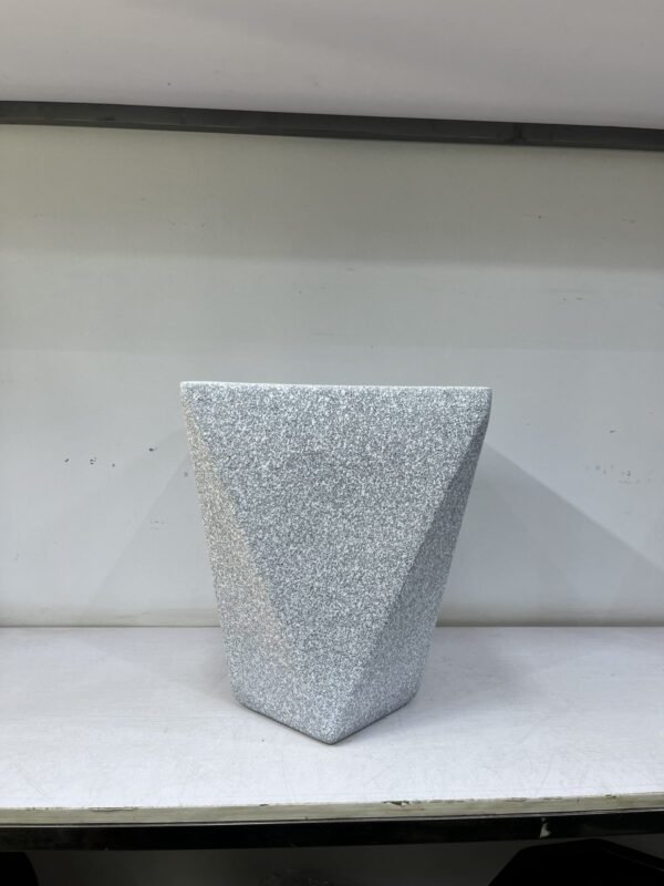 Granite Hexa (Medium) Fibrecast Planter 36cm, view 2