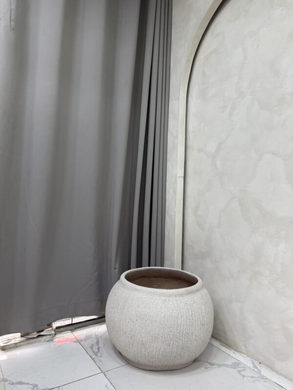 Granite Nude Bowl Merlot Pot Fibrecast Planter 37cm