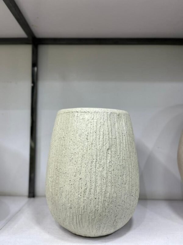 Granite Nude Rough Small Merlot Fibrecast Planter 42cm