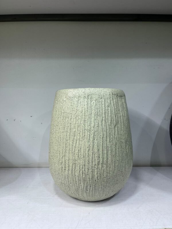 Granite Nude Rough Small Merlot Fibrecast Planter 42cm, view 2