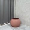 Granite Pink Bowl Merlot Pot Fibrecast Planter 37cm