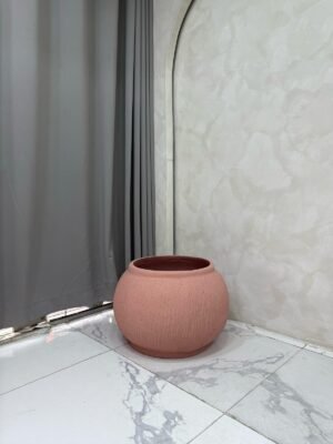Granite Pink Bowl Merlot Pot Fibrecast Planter 37cm Granite Pink Bowl Merlot Pot Fibrecast Planter 37cm