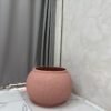 Granite Pink Bowl Merlot Pot Fibrecast Planter 37cm, view 4