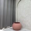 Granite Pink Bowl Merlot Pot Fibrecast Planter 37cm, view 5