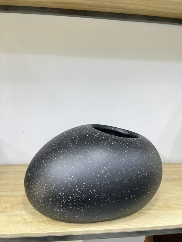 Granite Shoe Pot Fibrecast Planter 56cm Granite Shoe Pot Fibrecast Planter 56cm, view 2