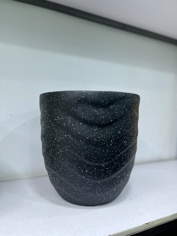 Granite Wave Pot Fibrecast Planter 36cm Granite Wave Pot Fibrecast Planter 36cm, view 2