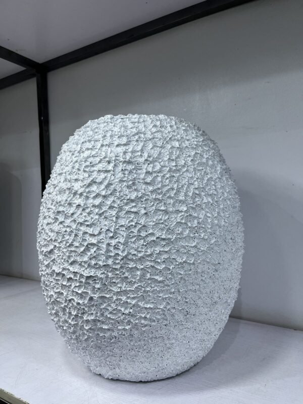 Granite White Sandblast Evo (Small) Fibrecast Planter 50cm