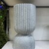 Hourglass (Granite Light Grey) Fiberglass Planter 58cm Hourglass (Granite Light Grey) Fiberglass Planter 58cm