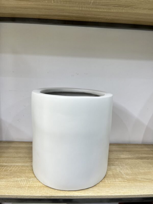 Low Cylindrical Fibrecast Planter 40cm, view 2