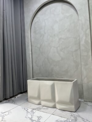 Medium Prism Trough Fibrecast Planter 38cm Medium Prism Trough Fibrecast Planter 38cm